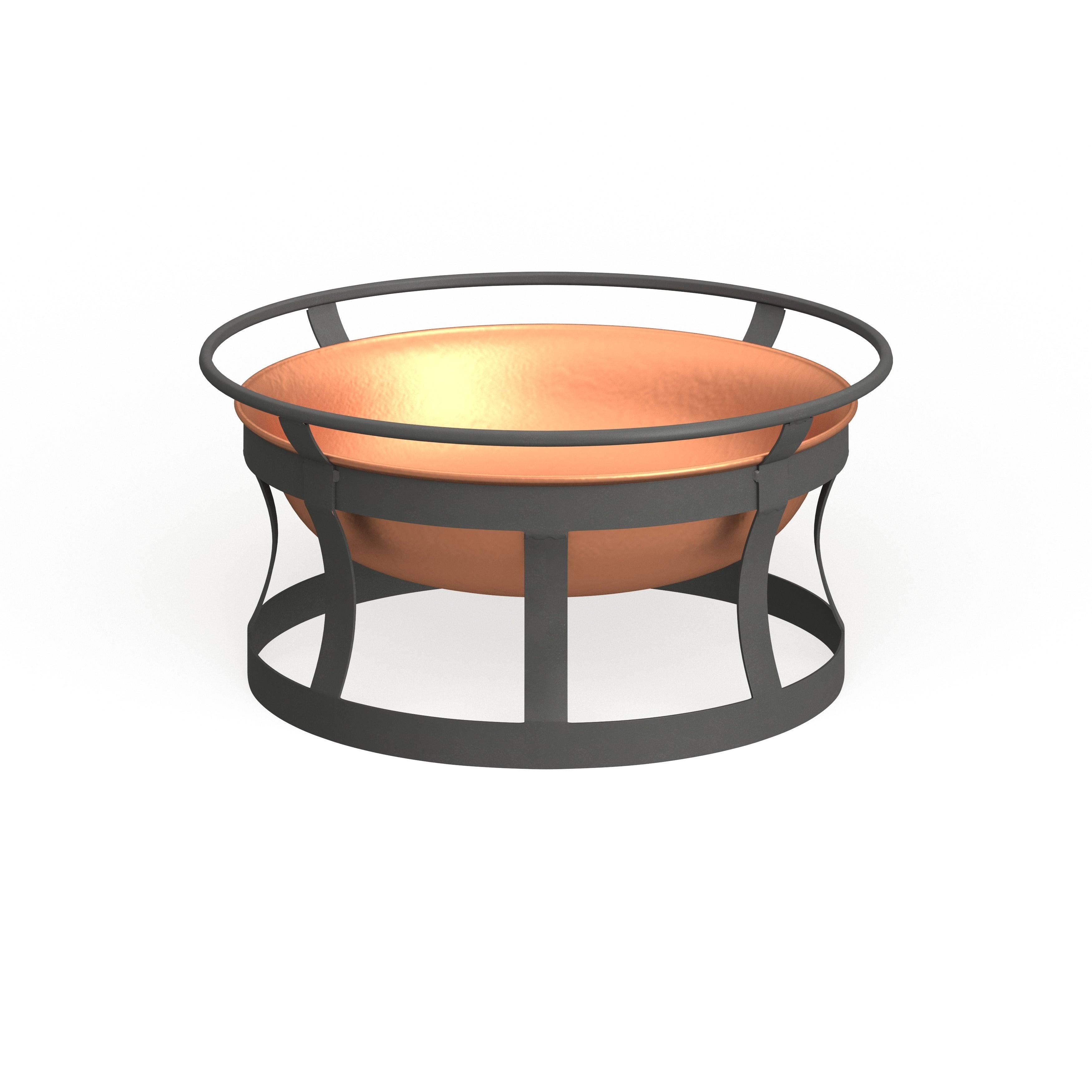 Copper & Black Fire Pit K4563