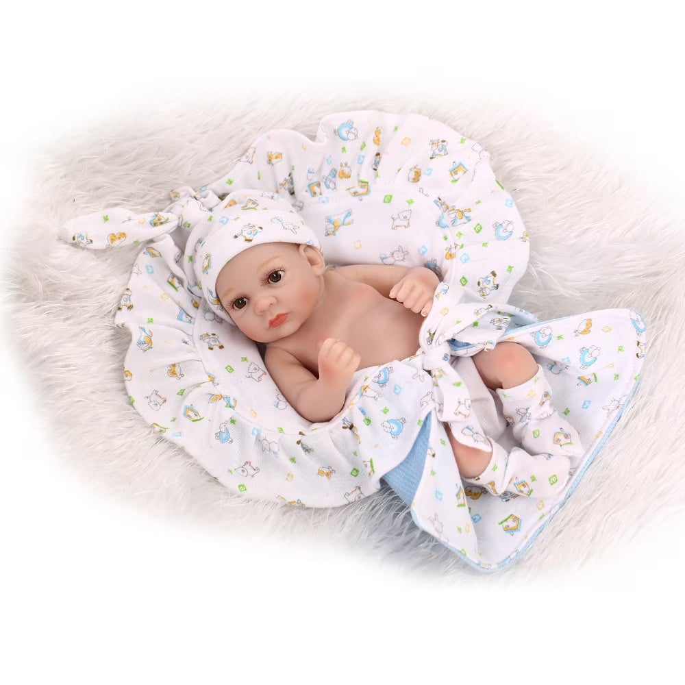 Lifelike Baby Doll with Full Silicone Body V716