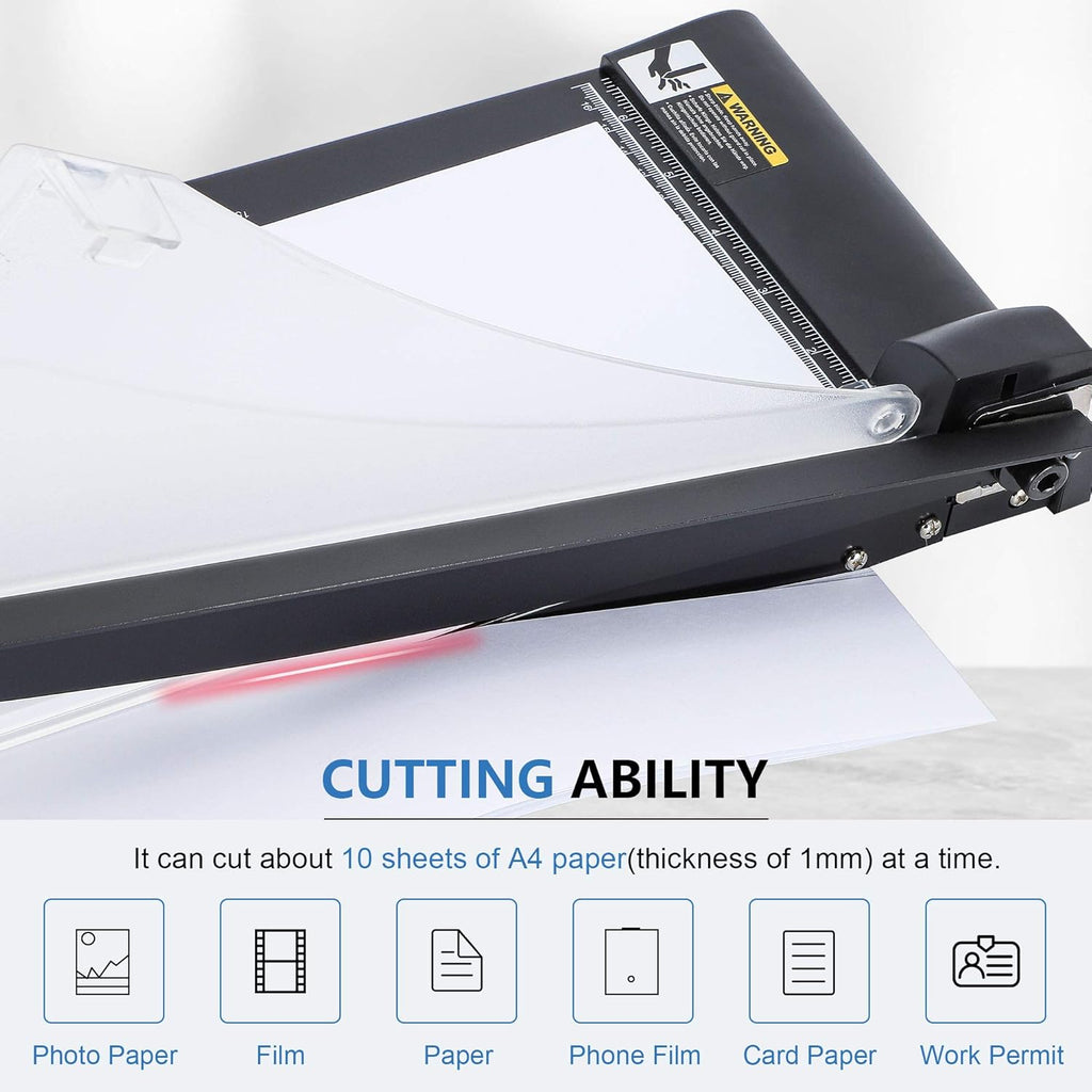 12 inch A4 Paper Trimmer Guillotine with Safety Guard and Blade Lock B5166
