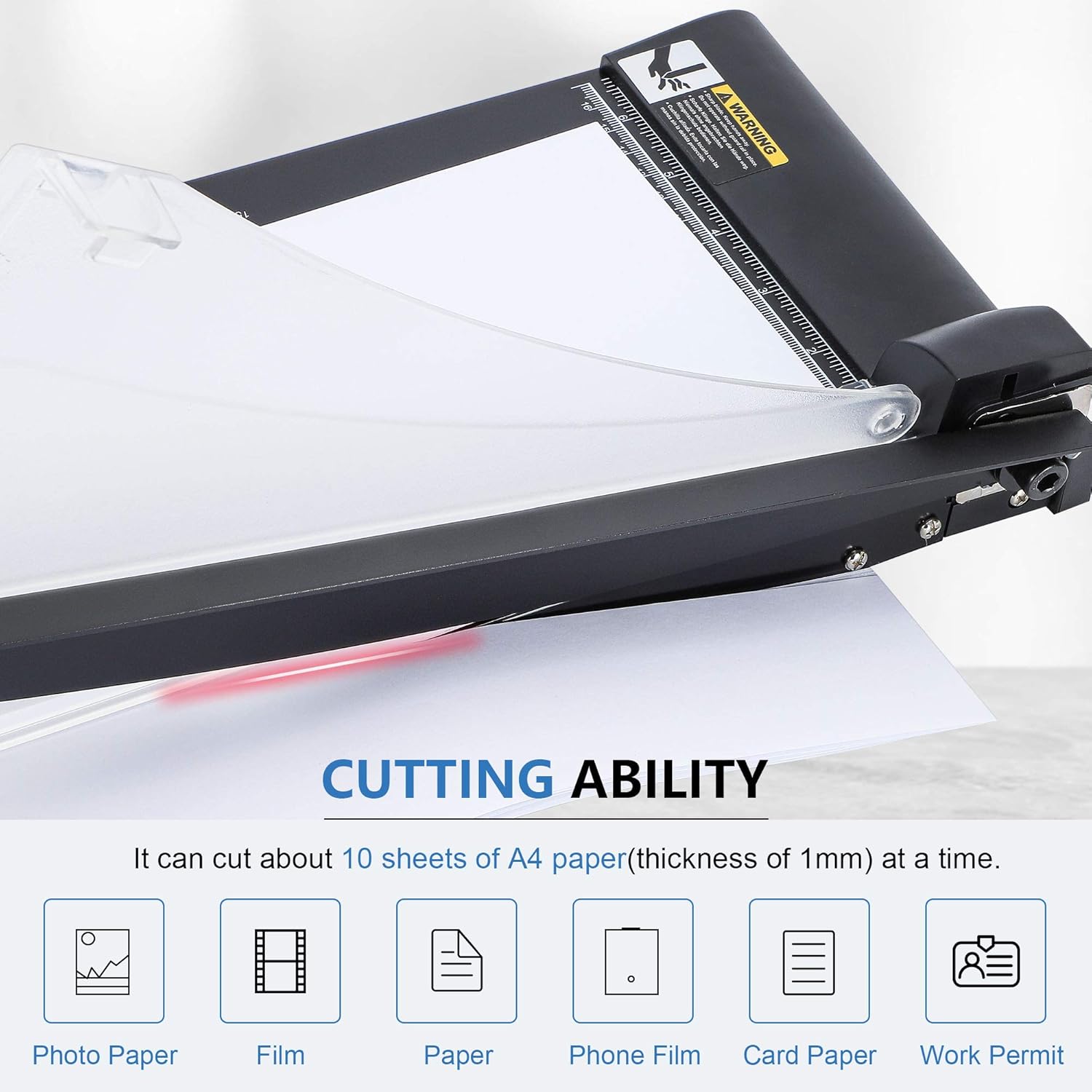 12 inch A4 Paper Trimmer Guillotine with Safety Guard and Blade Lock B5166