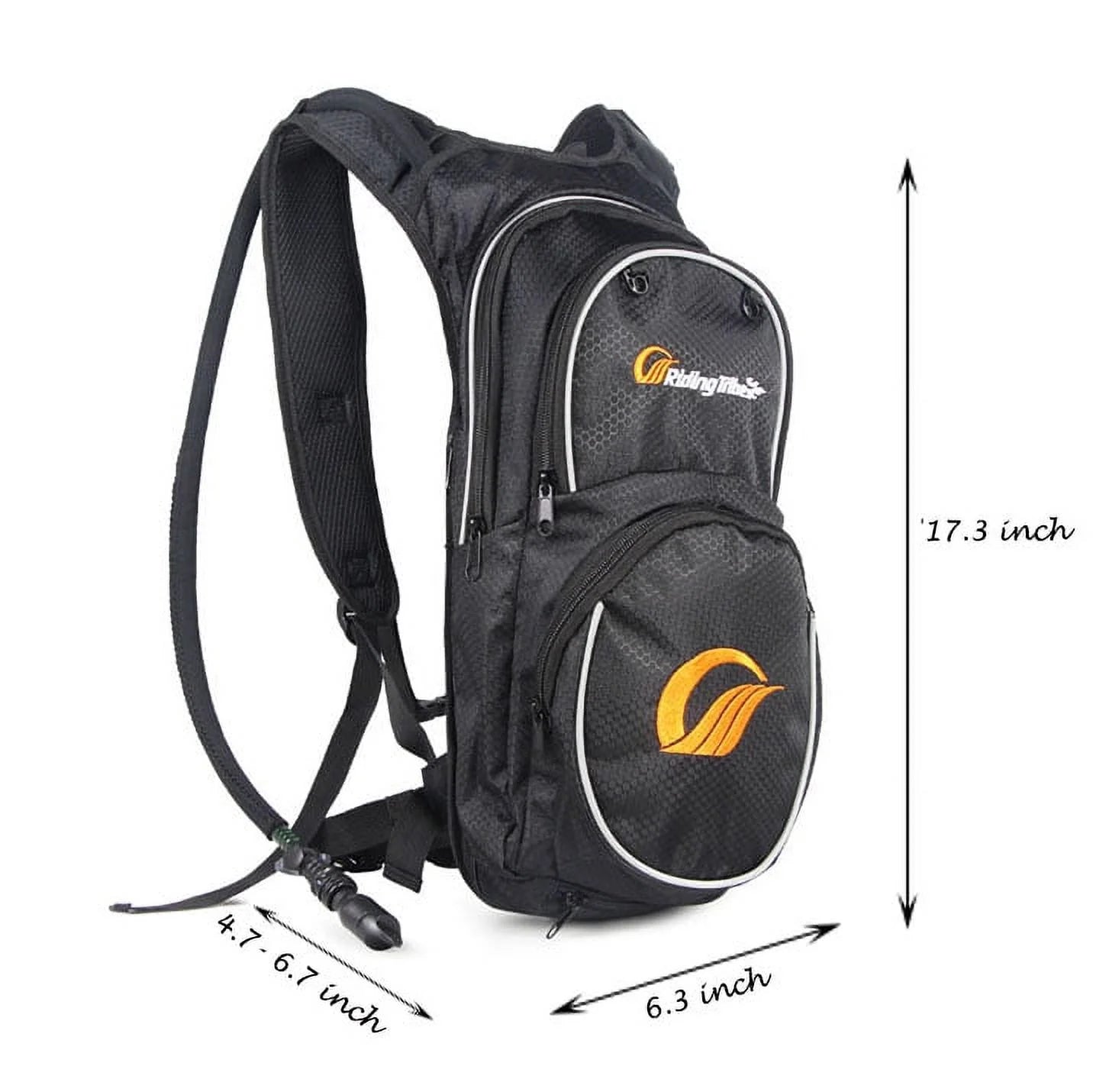 Waterproof Reflective Hydration Backpack with Water Bladder F2649