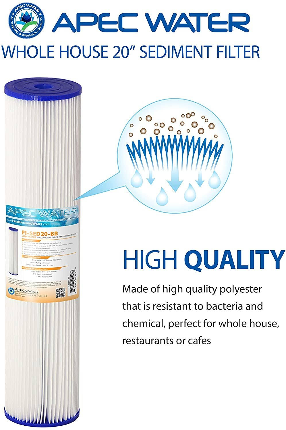 20x22 Whole House Sediment Replacement Filter V254
