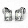 14K White Gold Studs Earrings E887650