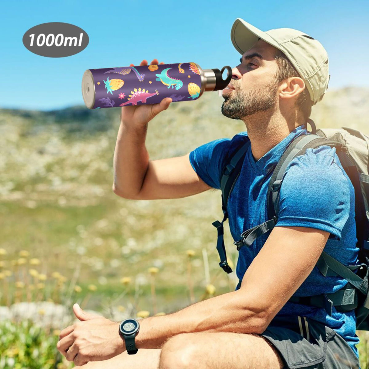 Stainless Steel Insulated Water Bottle with Straw Lid U20285