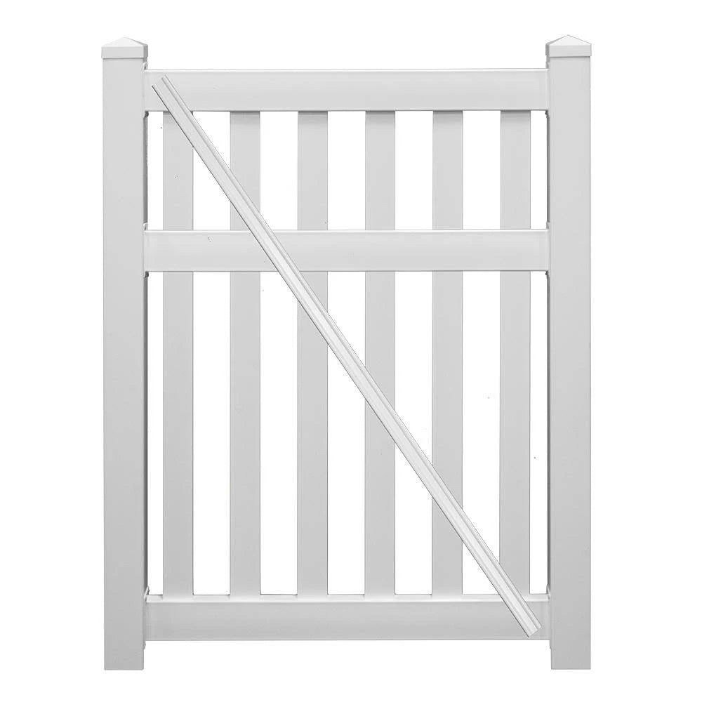 White Vinyl Pool Fence Gate A5314