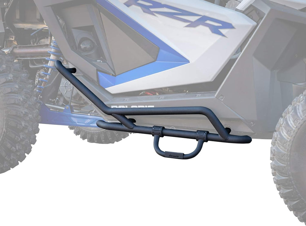 Heavy Duty Nerf Bars with Step, Wrinkle Black Powder-Coat Finish, Bolt-on M368