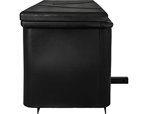 Large Poly Cargo Carrier Utility Storage Bin Box, 23x51x26 Inches, Black K374