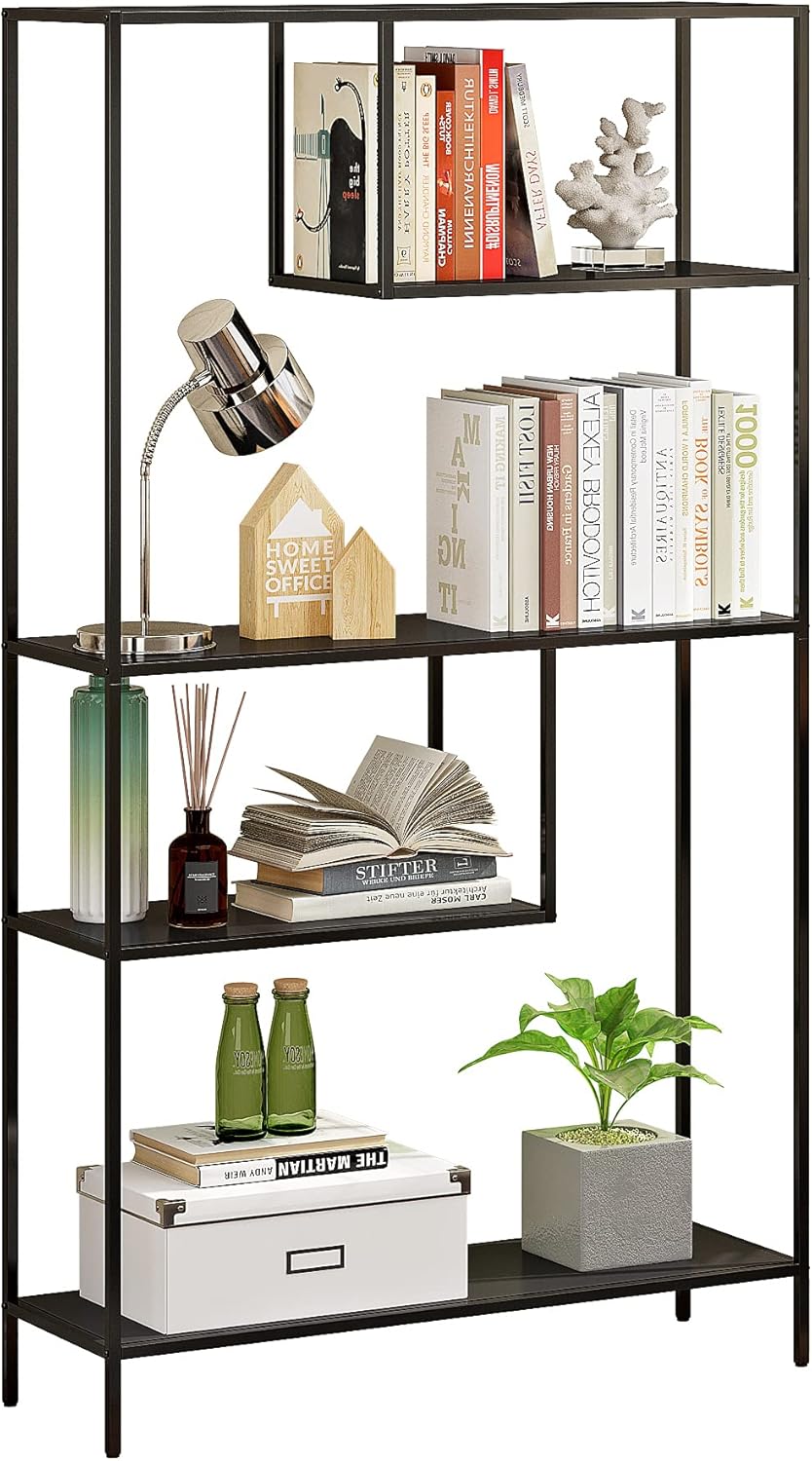 White 4-Tier Ladder Bookshelf O49857