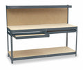 Gray Particleboard Workbench 72 inch W 24 inch D F254