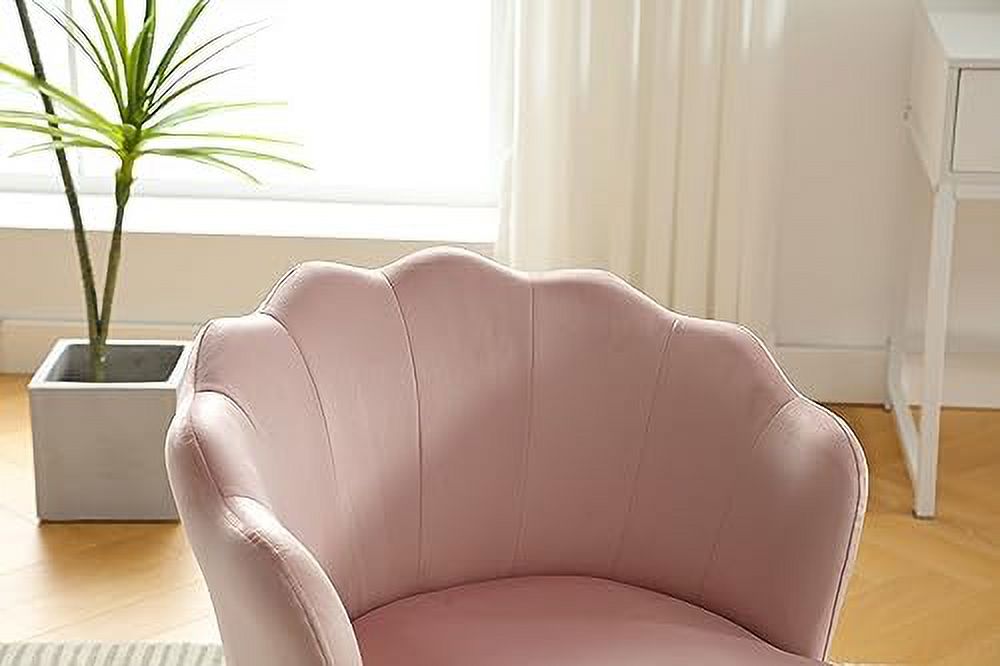 Yellow Velvet Accent Chair with Waist Pillow Y12738