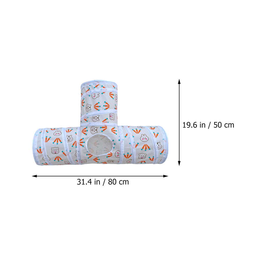 Cat Tunnel Tube Pet Hideaway Play Tent for Cats I230
