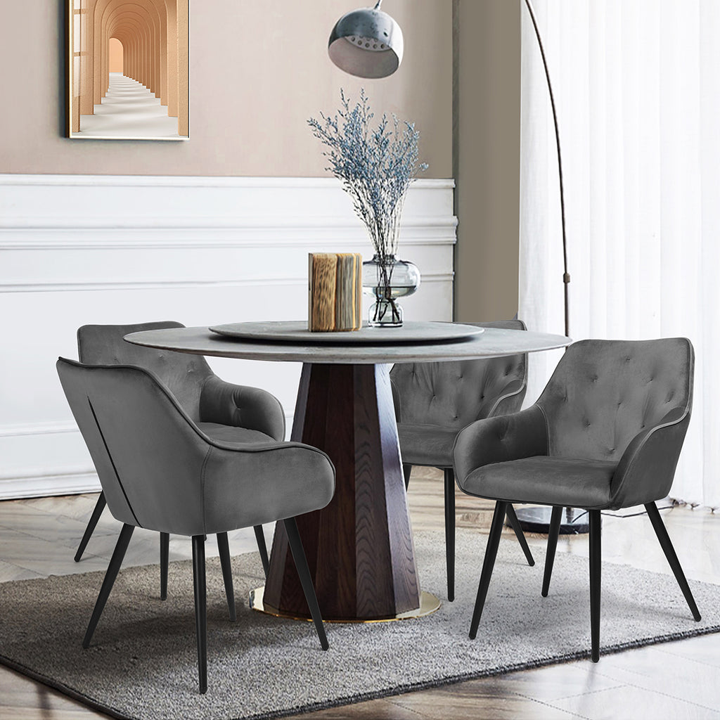 Set of 2 Velvet Arm Chair Z704