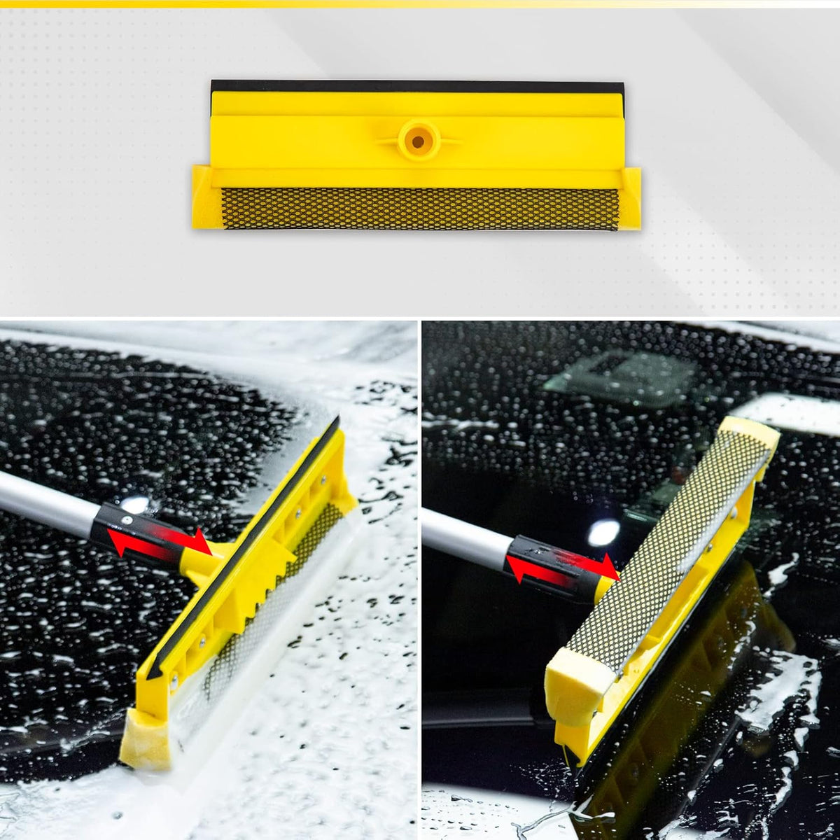 5 in 1 Car Wash Brush with 56 - Inch Aluminum Handle M7009