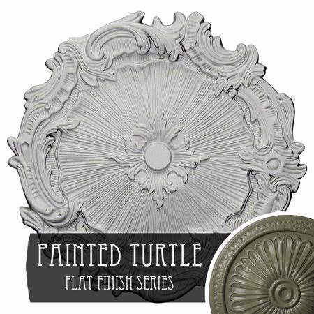 Hand-Painted Polished Copper Ceiling Medallion P8406
