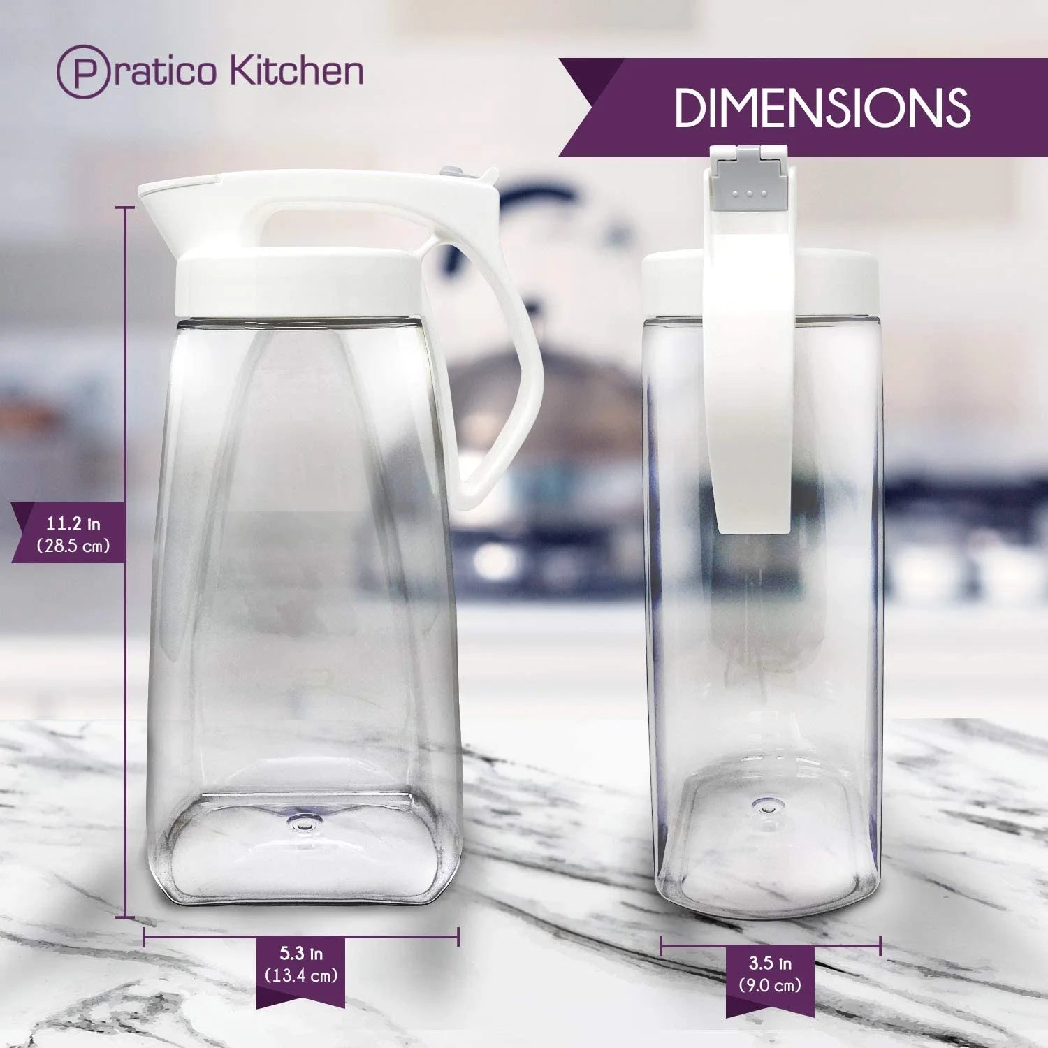 White 73 oz Airtight Pitcher P305