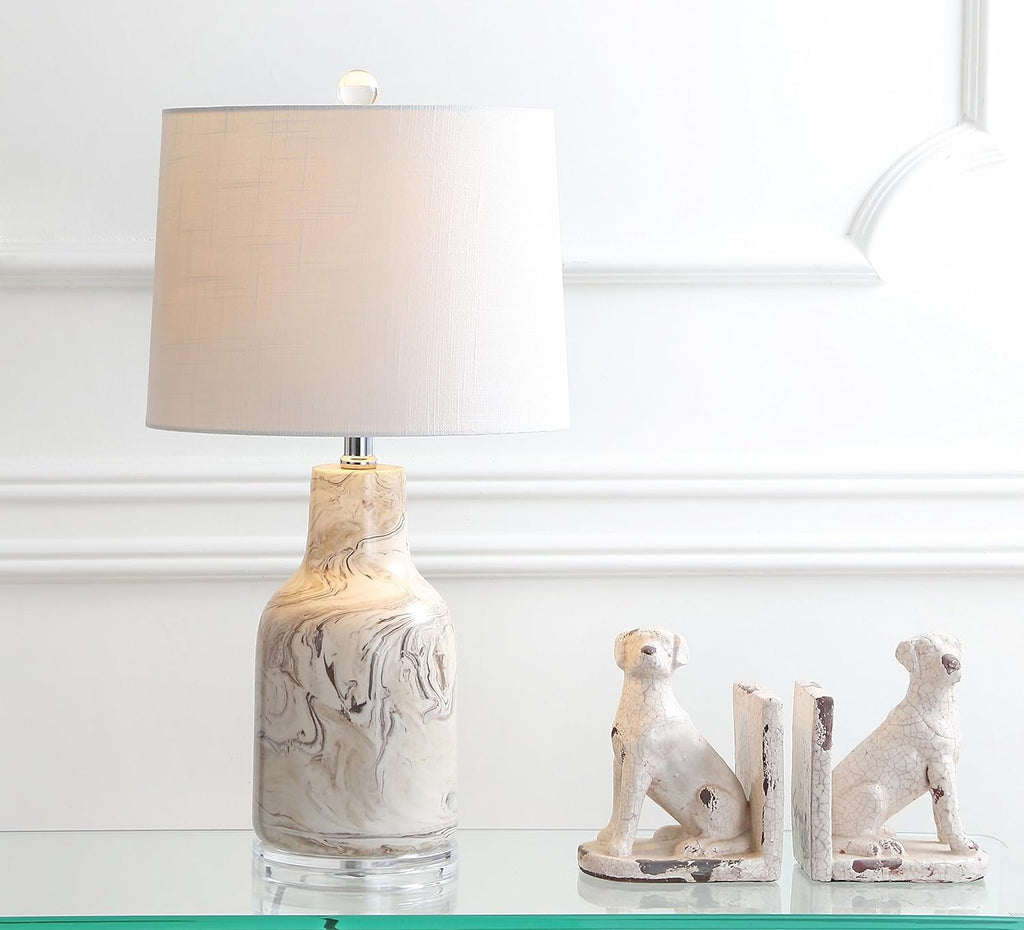 Gray/White Ceramic LED Table Lamp U329874