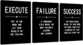 3 Pieces Black Framed Canvas Wall Art R715797