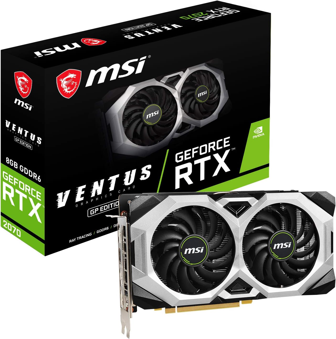 RTX 2070 8GB GDRR6 256-Bit HDMI/DP Graphics Card C437