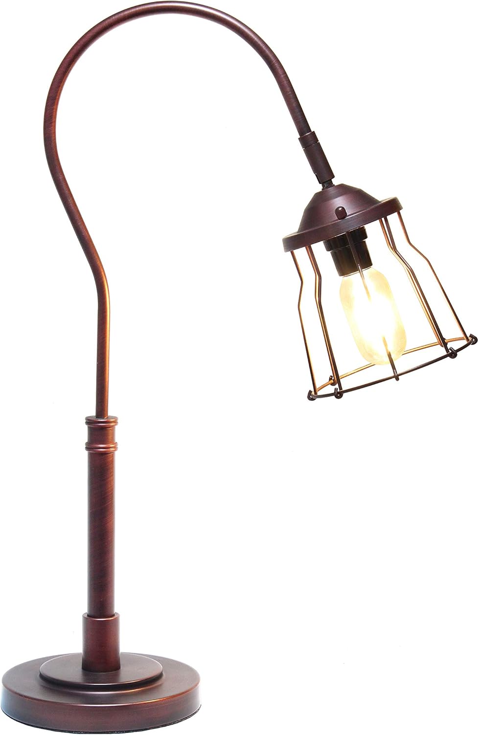 Red Bronze Open Cage Table Lamp S18027