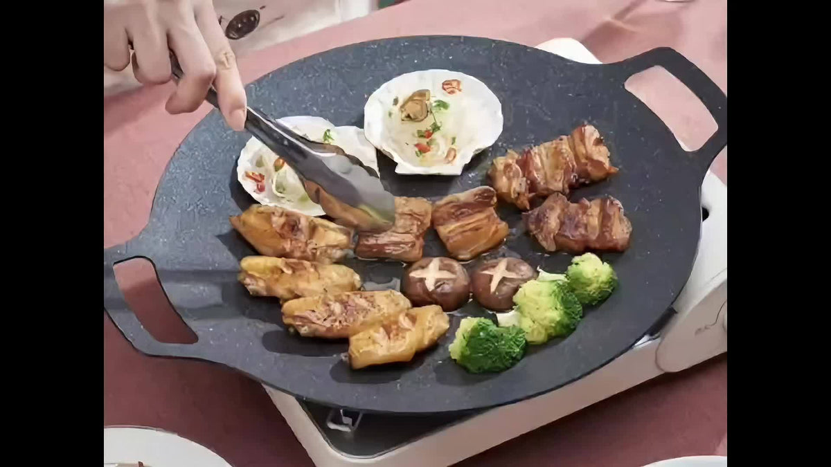 Non-stick Coating Round BBQ Grill Pan N115412