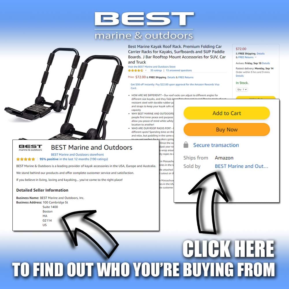 Folding Kayak Roof Rack Carrier Pack of 2 E97880