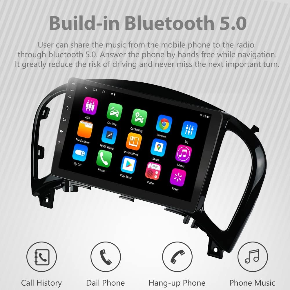 Android 11 9 inch Capacitive Touch Screen Car Radio H897
