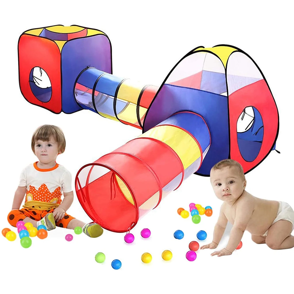 4 in 1 Pop Up Kids Play Tent with Storage Bag I8023