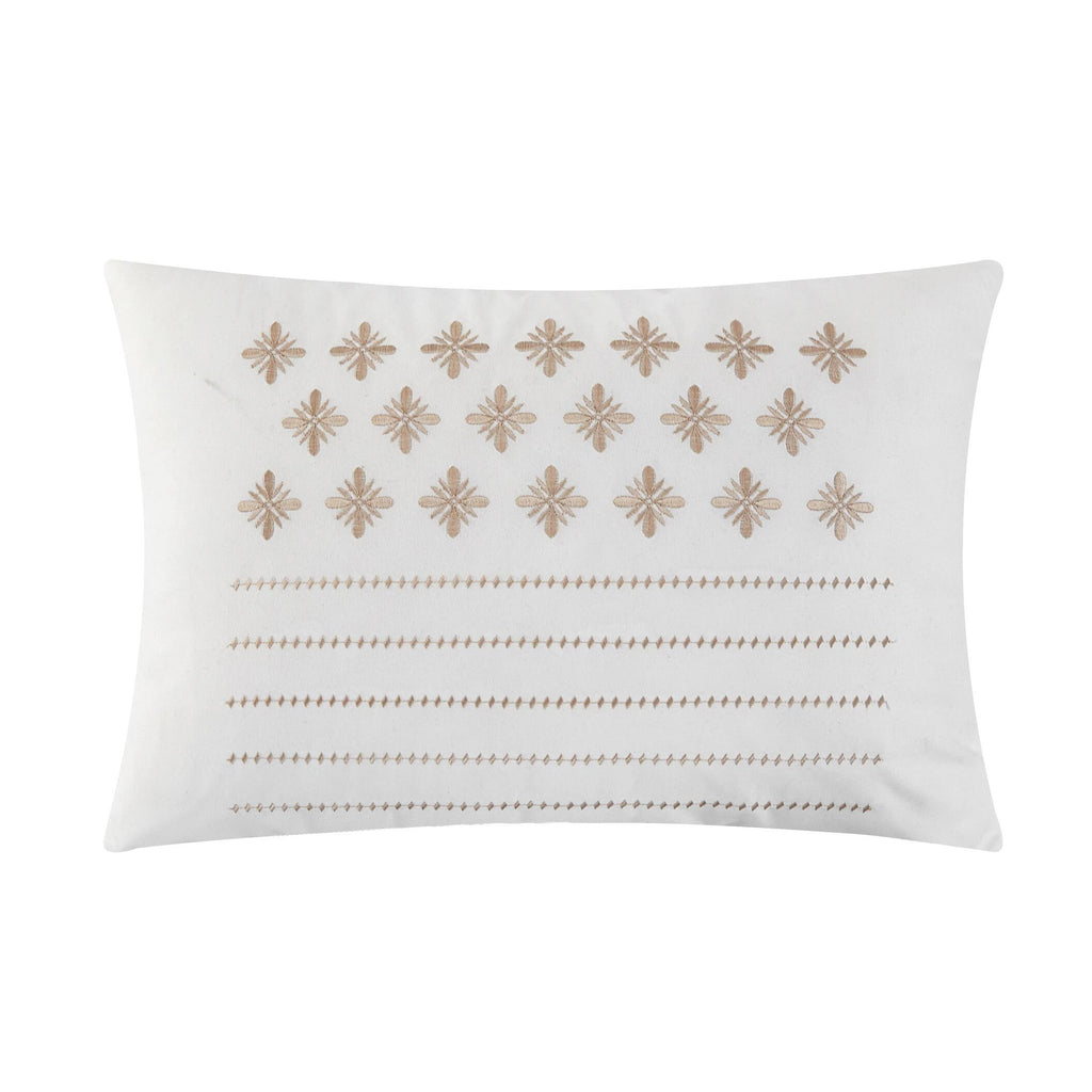King Jacquard Geometric Pattern 8 Piece Bedding Set A4508