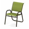 Stacking Patio Dining Chair Textured Beachwood Lime K7774
