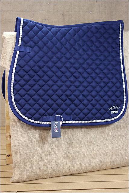 Dark Blue Full Size Cotton Saddle Pad C86979