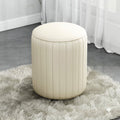 Soft Leather Makeup Stool E687517