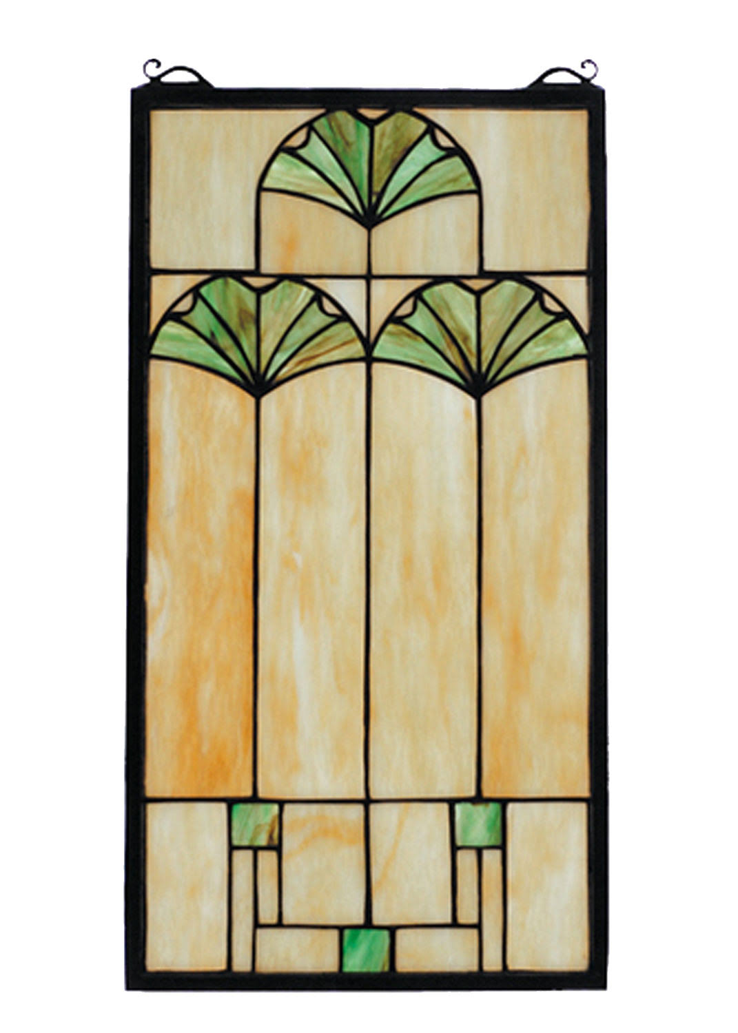 11x22W x 20x22H Stained Glass Window J9525