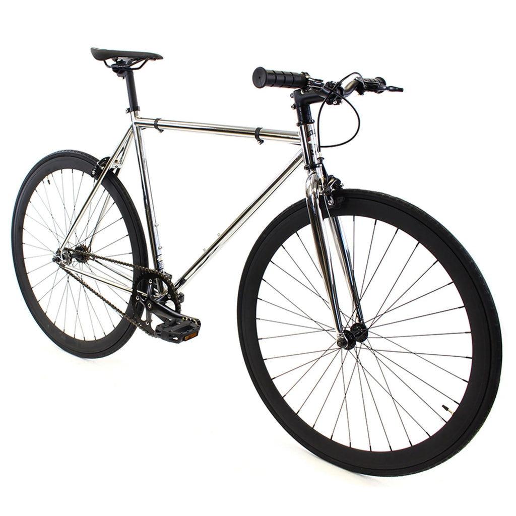 Chrome Fixed Gear Bike 55 cm Q643