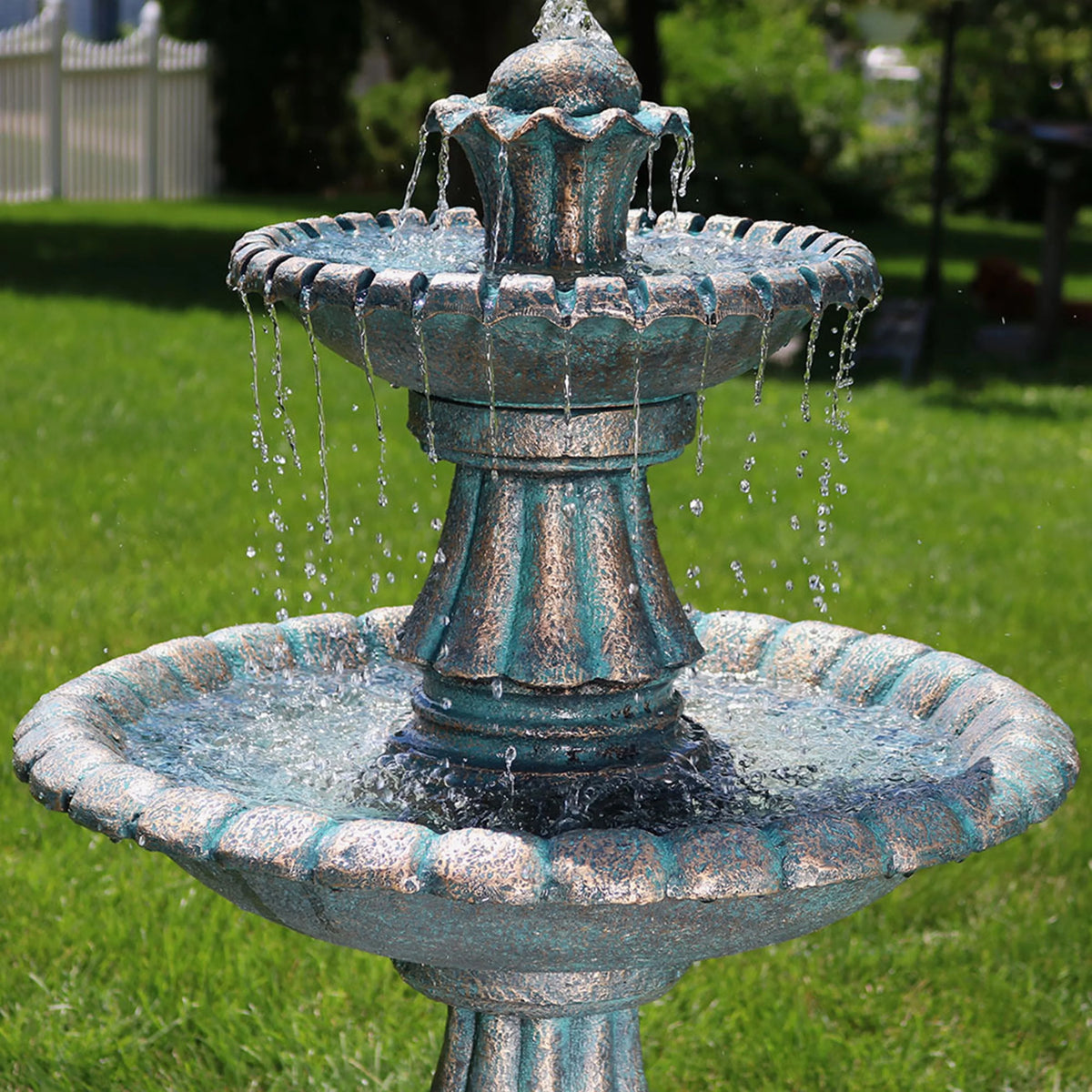 2-Tier Outdoor Water Fountain C749069