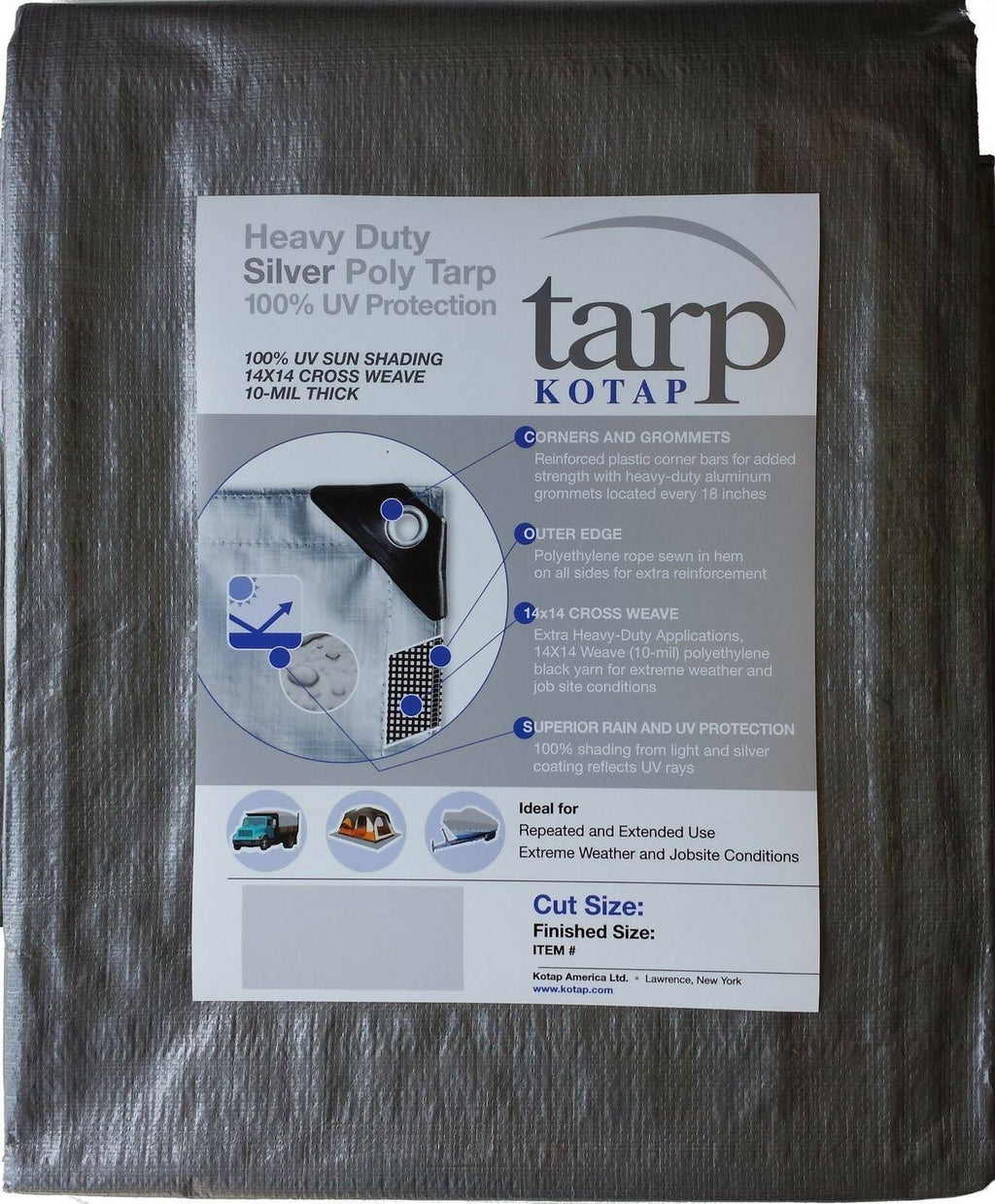 Silver Poly Tarp Y6005