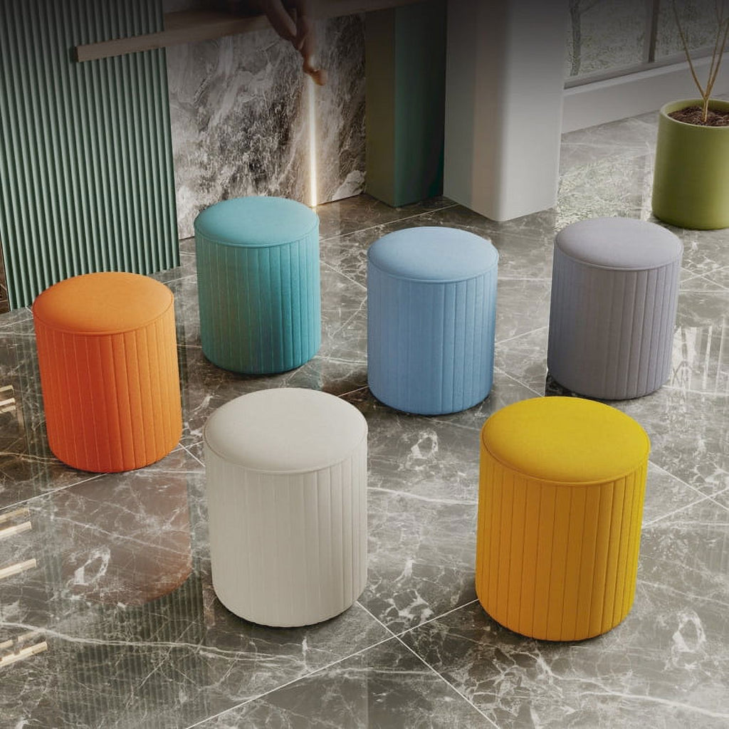 Soft Leather Makeup Stool E687517