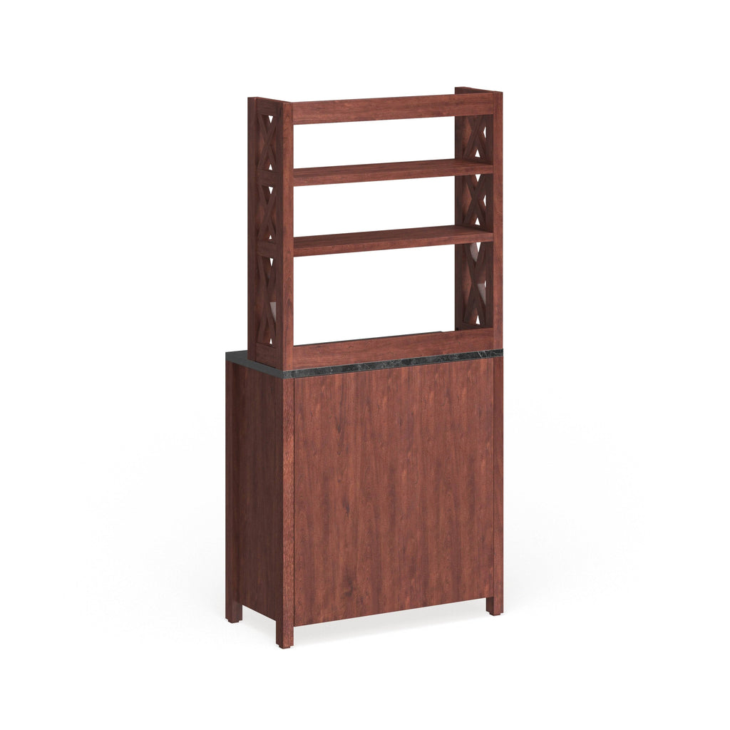 Rustic Walnut Kitchen Storage Hutch Z9557