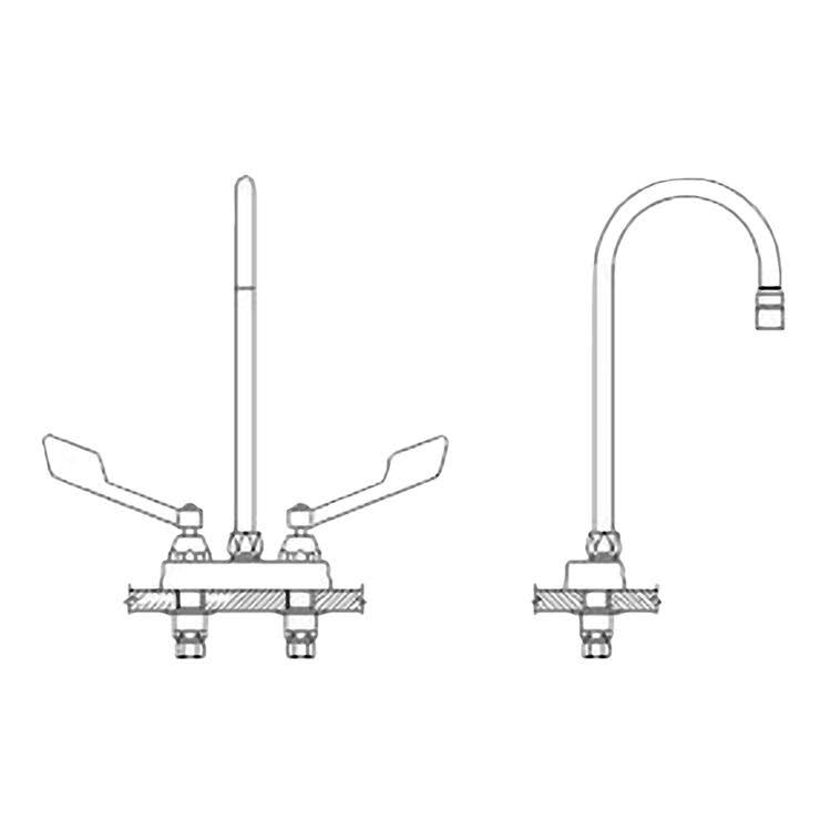 4 Cast Deckmount T45858