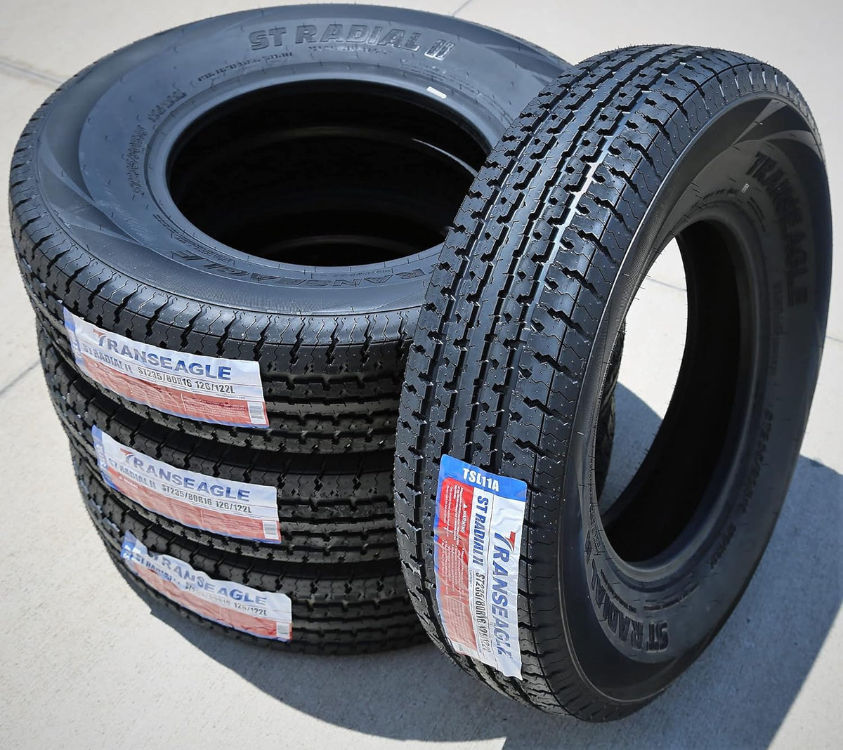 Transeagle ST Radial II Trailer Radial Tire ST235/80R16 Load Range F 12-Ply BSW Z206