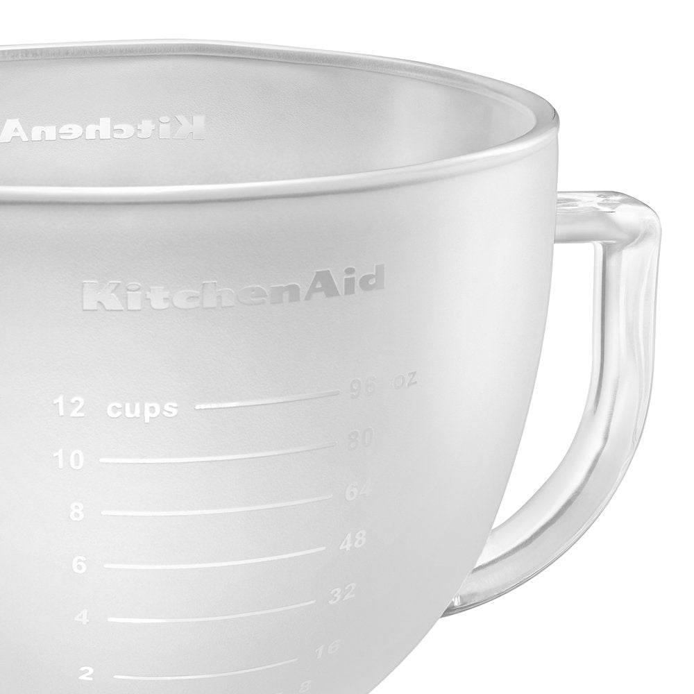 Frosted Glass Bowl with Lid, 5-Quart J573246