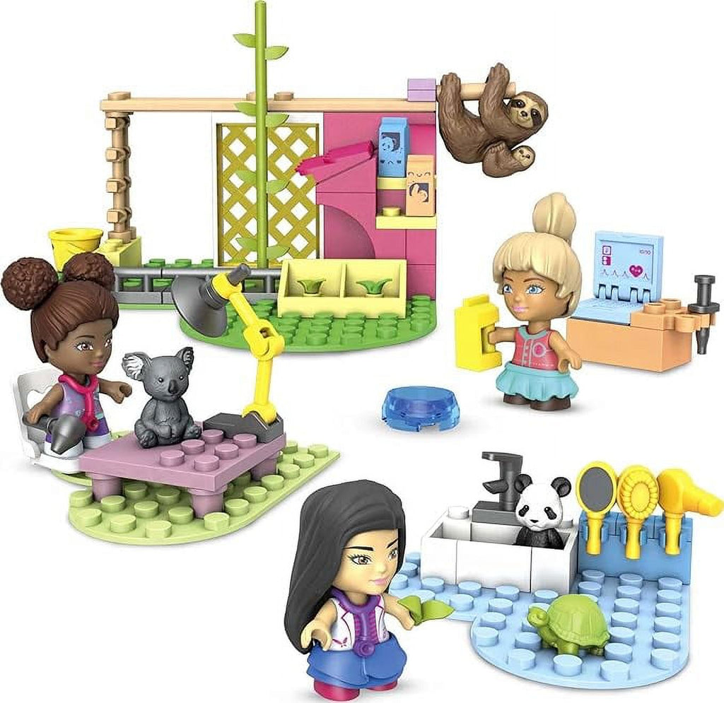 97 Bricks Animal Grooming Station Building Set with 3 Micro-Dolls A8169