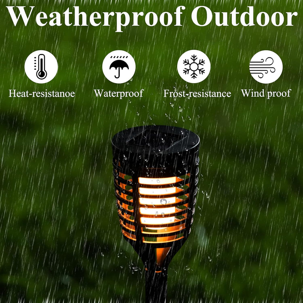 18PK Mini Solar Tiki Torches With Dancing Flickering Flame O503695