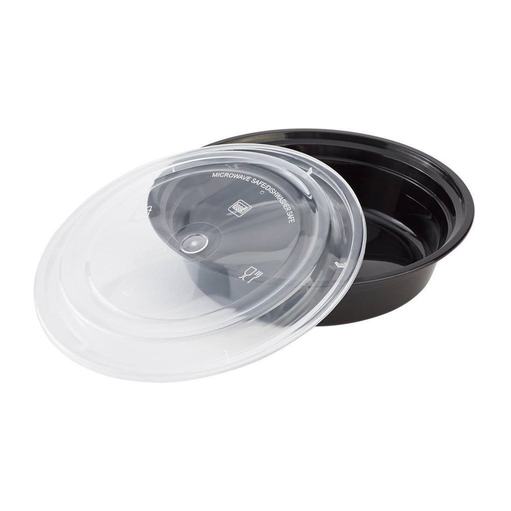 24 oz Microwavable Containers and Lids (Case of 150) W2651
