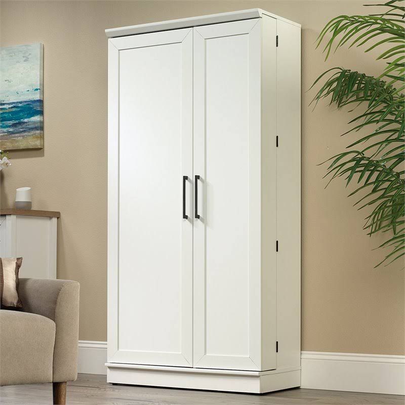 White Storage Cabinet Q496