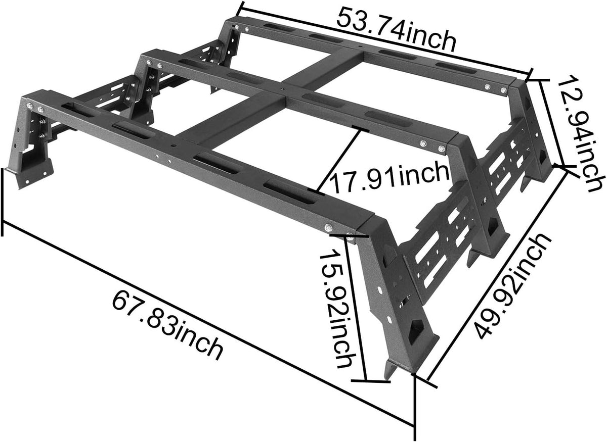 Overland Bed Rack Compatible with Ford F-150 & Raptor D3207
