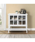 2-Door Storage Cabinet in White U816