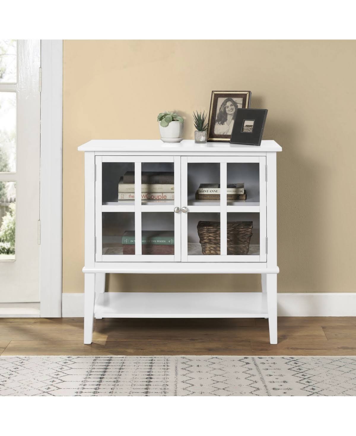 2-Door Storage Cabinet in White U816