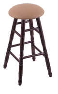 24x22 Maple Counter Stool in Dark Cherry Finish with Beechwood Seat and Turned Legs K287863