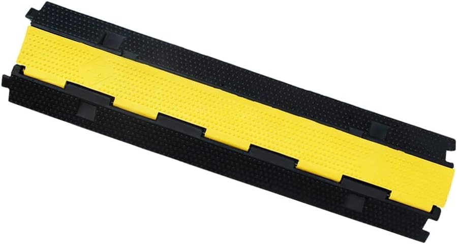 3Pack 39inch Traffic Speed Bumps Cable Protector, 11000lbs per Axle Capacity Rubber Pack of 2 K31011