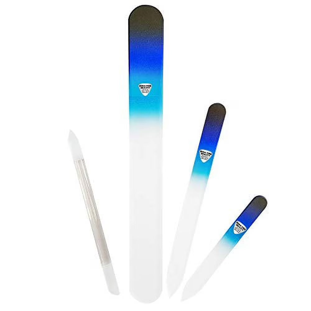 Glass Nail File Set with Cuticle Trimmer V25653